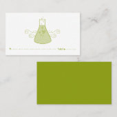 Platzkarte für grüne Süßchemie (Vorne/Hinten)