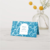 Platzkarte für Hochzeiten am Blue Ocean Beach (Rückseite)