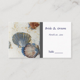 Platzkarte für Hochzeiten am Strand