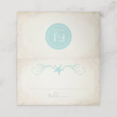 Platzkarte für Hochzeiten am Strand, Begleitkarte, (Außenseite Aufgefaltet)