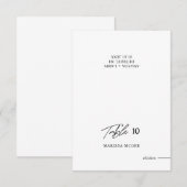 Platzkarte für Hochzeiten, Name und Wahl (Vorne/Hinten)