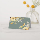 Platzkarte für Hochzeiten von Wasserfarben (Rückseite)