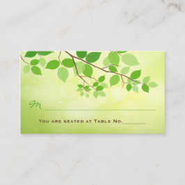 Platzkarte für Hochzeitsempfang