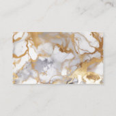 Platzkarte für Hochzeitsgäste aus weißem und goldg (Rückseite)