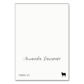 Platzkarte für Lamb-Option Tischnummer (Vorderseite)