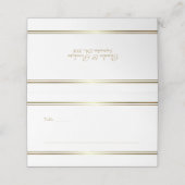 Platzkarte für Minimalistische Hochzeiten (Außenseite Aufgefaltet)
