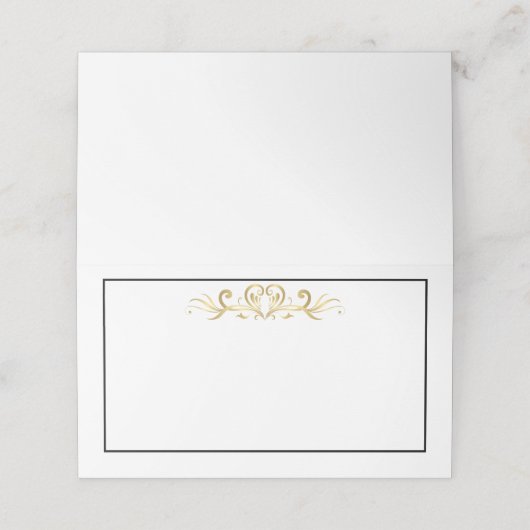 Platzkarte für Party (Außenseite Aufgefaltet)