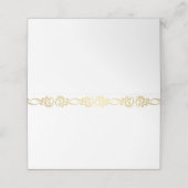 Platzkarte für Party (Außenseite Aufgefaltet)