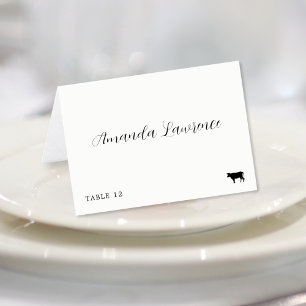 Platzkarte für Skriptname Beef Meal Option Tischnummer