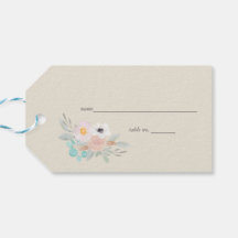 Platzkarte für Wasserfarbe Bouquet