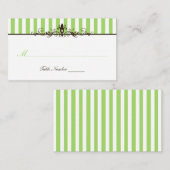 Platzkarte grün, braun und weiß gestrichen (Vorne/Hinten)