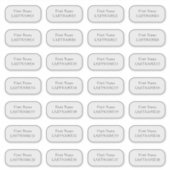 Platzkarte Guest Names x28 Individal Clear Name Aufkleber (Vorderseite)