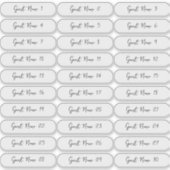 Platzkarte Guest Names x30 Whimsical Handwriting Aufkleber (Vorderseite)