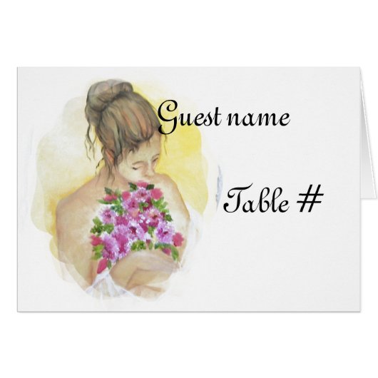 Platzkarte Hochzeit (Vorderseite (Horizontal))