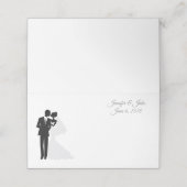 Platzkarte-Hochzeit-Individuelle Name Platzkarte (Außenseite Aufgefaltet)