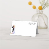 Platzkarte-Hochzeit-Individuelle Namen mit falsche Platzkarte (Vorderseite)