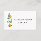 Platzkarte-Hochzeitsfeier im Mittelmeerraum Platzkarte (Vorderseite)