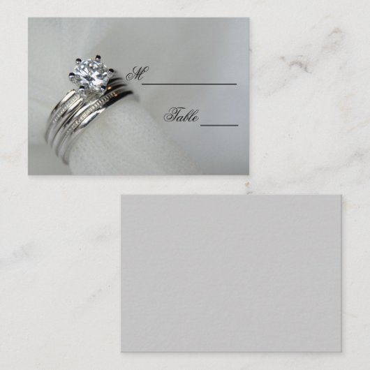 Platzkarte Hochzeitssender (Vorne/Hinten)