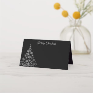 Platzkarte Holiday Snowflake Tree