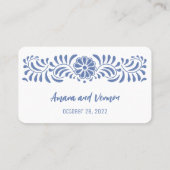 Platzkarte im mexikanischen Stil (Rückseite)