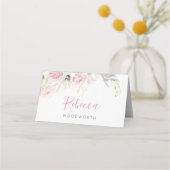 Platzkarte in Rosa und Weiß (Rückseite)