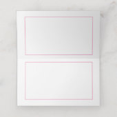 Platzkarte in Rosa und Weiß (Innenseite Aufgefaltet)