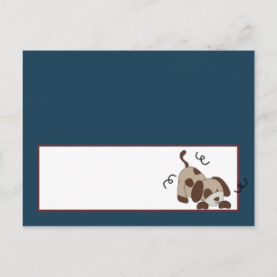 Platzkarte Lil League Puppy Dog Postkarte