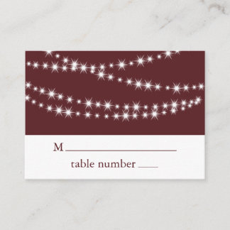 Platzkarte - Marsala Twinkle Lights