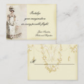 Platzkarte "Miss Bennet" (Vorne/Hinten)