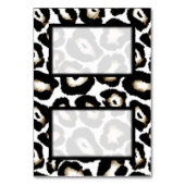 Platzkarte mit Schneeleopard Tischnummer (Vorderseite)