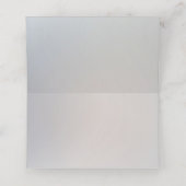 Platzkarte mit weißem Pfirsich (Innenseite Aufgefaltet)