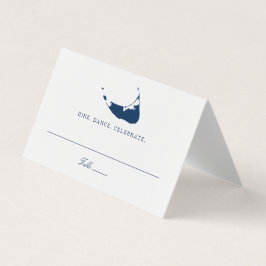 Platzkarte Nantucket Island Karte für Hochzeiten