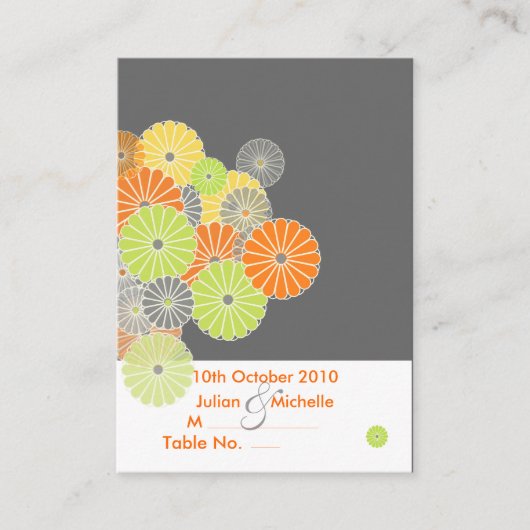 Platzkarte PixDezines, Visitenkarten Kiku/Chubby (Vorderseite)