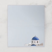 Platzkarte Santorini Blue (Außenseite Aufgefaltet)