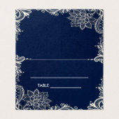 Platzkarte Visitenkarten (Außenseite Aufgefaltet)