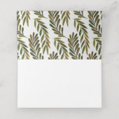 Platzkarte von handbemalten Blätter (Innenseite Aufgefaltet)