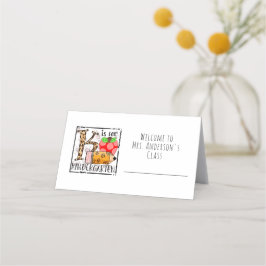 Platzkarte von Klassenräumen