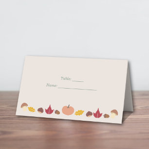 Platzkarte von Kranken und Hochzeiten im Herbst