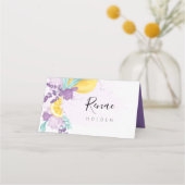 Platzkarte von Lavendel und Zitrone, Frischetikett (Rückseite)