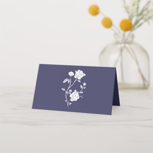 Platzkarte von Navy Rose Empfang (Rückseite)