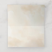 Platzkarte von Strandhochzeiten mit Sand Hearts De (Innenseite Aufgefaltet)