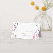 Platzkarte von Wildblumen (Vorderseite)