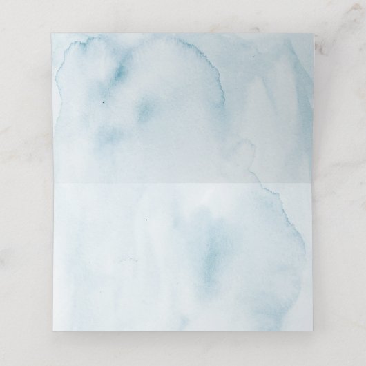 Platzkarte Watercolor Pastel Garden Blumenzwiebeln (Innenseite Aufgefaltet)