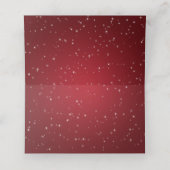 Platzkarte Wedding Winter Sparkle Red (Innenseite Aufgefaltet)