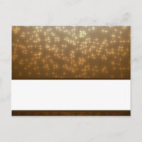 Platzkarte Winter Brown / Stars & Bubbles