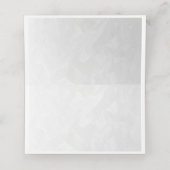 Platzkarte zum 15. Crystal Wedding Jubiläum (Innenseite Aufgefaltet)