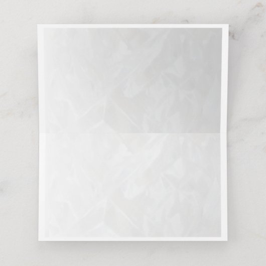 Platzkarte zum 15. Crystal Wedding Jubiläum (Innenseite Aufgefaltet)