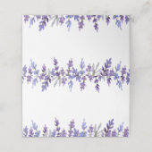 Platzkarte zur Blume von Wasserfarben (Außenseite Aufgefaltet)