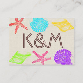 Platzkarten am Strand