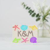 Platzkarten am Strand (Stehend Vorderseite)